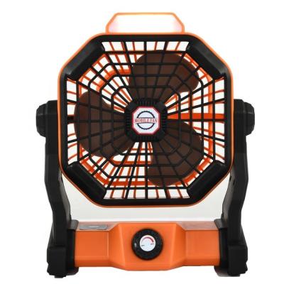 China Stepless Speed Regulation Good Lighting Led Fan With Lightweight Portable With 5200mAh Battery Suitable For Quiet And Powerful Desktop Tent USB Rechargeable Fan for sale
