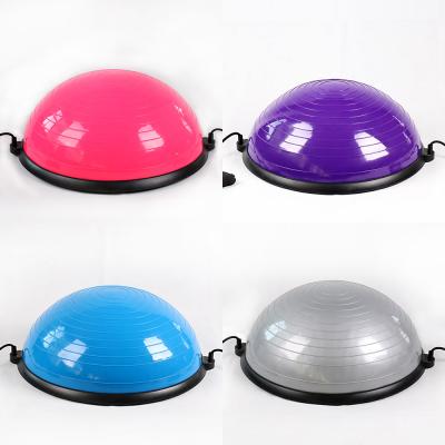 China 2021 Wholesale New Gravity Half Ball Gym Fitness Repair Fitness Repair Mini Balance Ball 58cm Diameter 58cm PVC pilates bosuing ball for sale