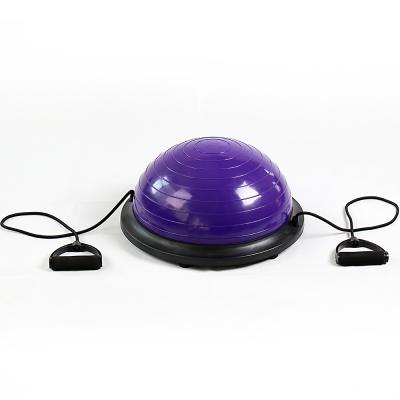 China Gravity Ball Newly Designed Diameter 46cm Indoor Pilates Massage Penalty Balance Equipment PVC Fitness Ball One Hemisphere Yoga Bosuing Ball for sale