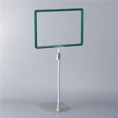 China Adjustable Store Display Stand D2 Supermarket 30-50 Display Poster Rack With A3A4 Frame for sale