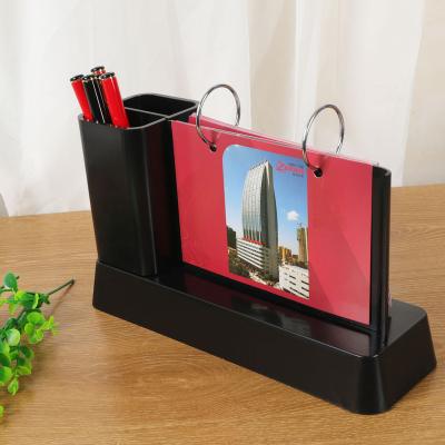 China Table Calendar Factory Wholesale Customize Printed Plastic Desk Table Calendar with Pen Holder and Drawer Advertising Office Promotional Gift for sale