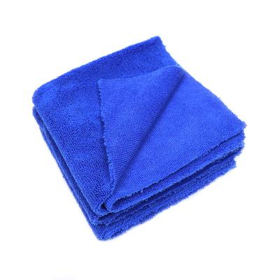 China Single Commercial Microfiber 40x40 400gsm Towel Car Wash Towel Stabilized Cleaning Products Feeds for sale