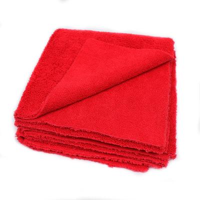 China Good Car Polish / Wax / Detailing Edgeless 400GSM Microfiber Towel for sale