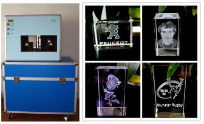 Chine machine de gravure du laser à verre 110KG, graveur personnalisé du bloc 3G en verre à vendre