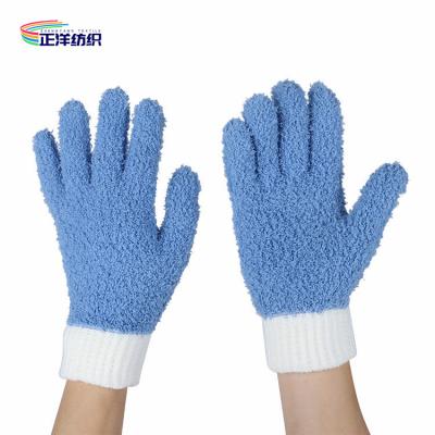 China El detalle mullido del coche equipa la manga elástico de la cinta de la microfibra del 15x25cm del guante suave del finger en venta