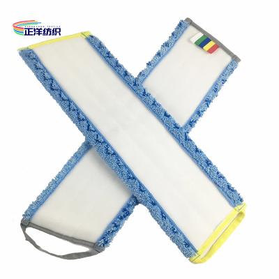Китай 14x52x46cm Wet Cleaning Mop Blue Zigzag Trapezoidal Industrial Floor Pad продается