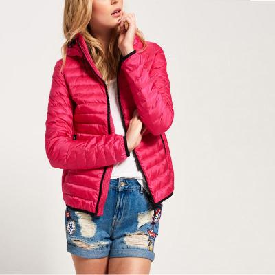 China Viable FIVE OCEANS Women's Basic Button Down Denim Jean Coat Jacket With Cityscape Patches for sale