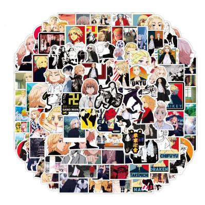 China New Anime Tokyo Avengers Sticker 100PCS Cartoon Sticker Custom Moving Waterproof Stickers Label for sale