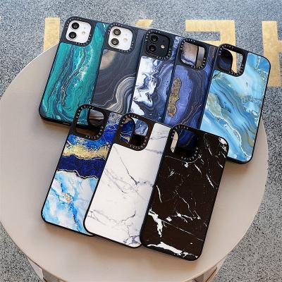 China Low MOQ Marble Pattern Mirror Shockproof Phone Case For iPhone 11 12 pro X Max XS XR 7 8 Plus Se 13 Shockproof Cover for sale