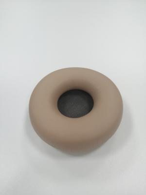 China PU protein leather ear cushion brown colour accessories for the headphone wired earphones blue tooth headphone for sale