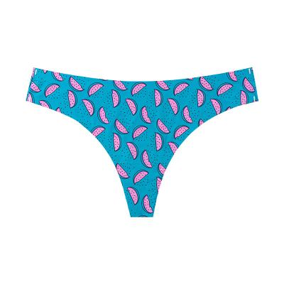 China One Piece Print Seamless Sexy Women's Thong Panties Breathable Lingerie Hot Antibacterial for sale