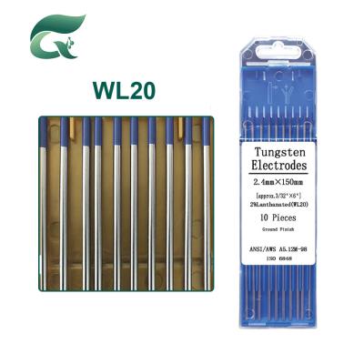 China Blaue WL20 Lanthan-Wolfram-Elektrode 4 mm Durchmesser zu verkaufen