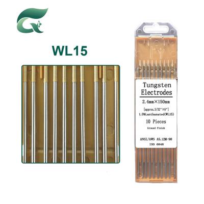 China Goldgelb WL15 Lanthan-Wolfram-Elektrode 2,4 mm zu verkaufen