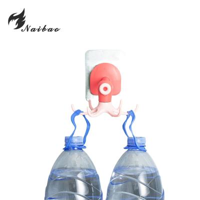 China Workable 360 Degrees Rotated Kitchen Hooks Rotating Self Adhesive 6 Hooks Tool Multifunctional Hanging Rack For Kitchen for sale