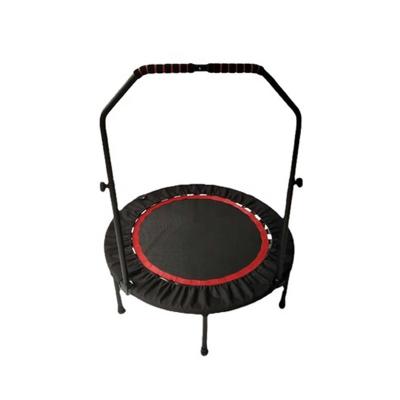 China High Quality Adjustable Jumping Exercise LOGO Trampoline With Handle Customized Fitness Used Home Indoor 3 Speed Cardio Height Height for sale