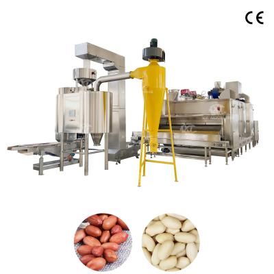 China Roasted Peanut Air Blancher Air Peanut Blanching Machine New way Peanut Peeling Machine No powder Surface Smooth 1000-1200kg/h for sale