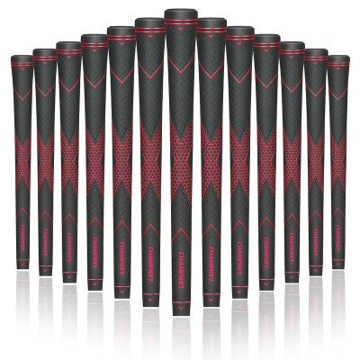 China Rubber High Quality Classic Golf Grip Simple Texture OEM Golf Club Wood Grips Standard Size Midsize Rubber Iron Golf Club Grips for sale