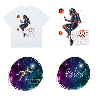 China Washable Custom Sticker Heat Transfers For T Shirts Hoodies Plastisol DTF Heat Transfers Ready to Press Patch for sale