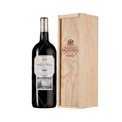 China Hot Recycled Single Wine Gift Box Factory Sale Materials Antique Wooden Wine Bottle Gift Packing Box Premium For Christmas Wedding Birthday for sale