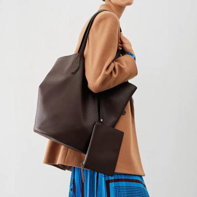 China Custom Logo Leather Women Large Bucket Tote Shoulder Handbag Fashion Bag Classic Purse Bucket Purse For Ladies for sale