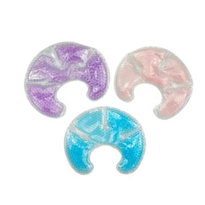 China Washable Soft Cloth Support Half Around Breast Ice Pack Gel Warm Cold With Pearl for sale