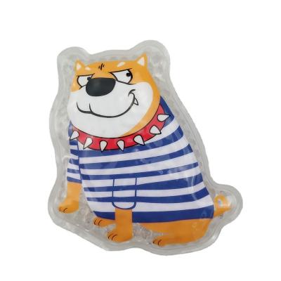 China Convenient Reusable Multi Purpose Cartoon Dog Form PVC Gel Beads Essential Reusable Cold Pack For Rehab Therapy Supplies for sale