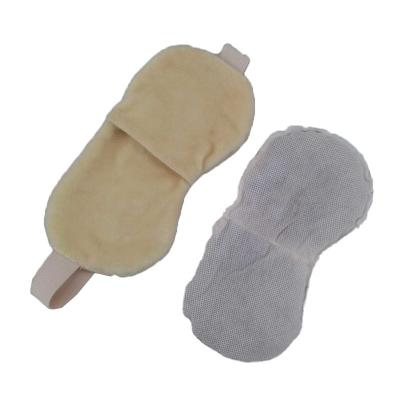 China Clay Bead Ice Gel Pack Reusable Super Soft Plush Therapy Physical Warm Eye Mask For Sleep for sale