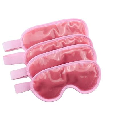 China High Quality Anti-wrinkle Plush Backing Heated Pink Clay Natural Mud Cool Eye Mask With Piping for sale