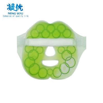 China Customizable Anti-Wrinkle Hot Cold Compress Pack Cooling Facial Pink Cooling Face Cover For Women for sale