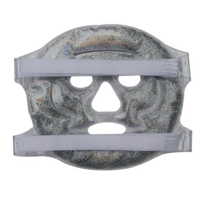 China Anti-wrinkle China factory glitter gel face mask heat protection silver ice pack for beauty face for sale