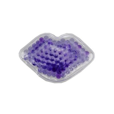 China Cold Compress For Puffy Purple Lip Shaped PCM Gel Bead Ice Pack Hot And Cold Therapy Eyes For Lip Surgery for sale