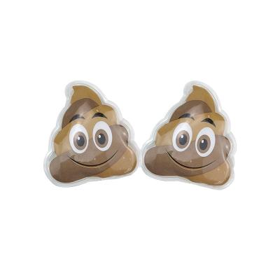 China Japan Sale Hand Warmer Pack Light Warm Shit Poop Design Heat Cold Pack Fill With Frost for sale