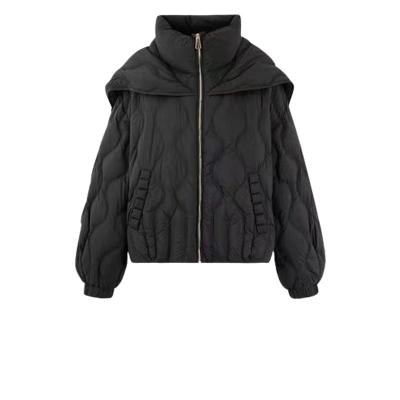 China Breathable High quality Black/Brown high performance down coat pilot jacket for Women size S/M/L for sale