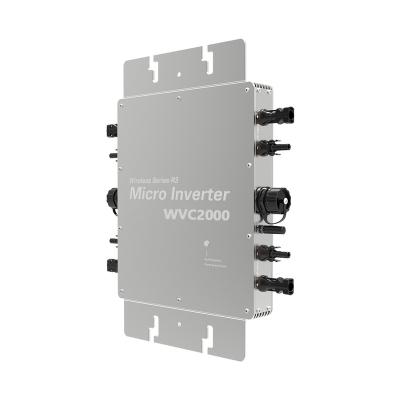 China new 2000W Solar Micro Inverter MPPT For 4 Circuit Input PV Panels AC 220V110V Built In WiFi Data Terminal 430*375*140mm for sale