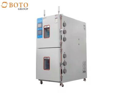 China 2 Zone Temperature Heat Cold Impact Testing Machine Battery Thermal Shock Test Chamber for sale