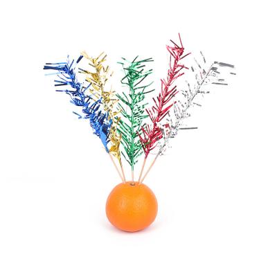 China Disposable Top Rated Natural Party Disposable Porcelain Food Bamboo Fruit Stick for sale