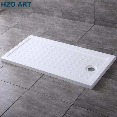 China 90 mm de diámetro Agujero de residuos Rectangular Acrílico Base de la ducha bañera bandeja con tamaños completos en venta