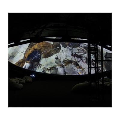 China Immersive 360 Fulldome Projection Screen Aluminum Steel Cinema for sale
