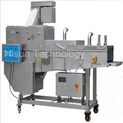 China Low Energy Mini Burger Patty And High Speed Chicken Nuggets Breading /crumbing Machine for sale