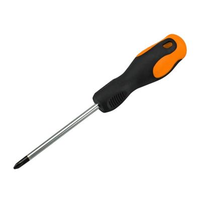 China Multifunctional Magnetic Screwdriver Cross Point Chrome Vanadium Steel Magnetic Screwdriver With TPR Handle for sale