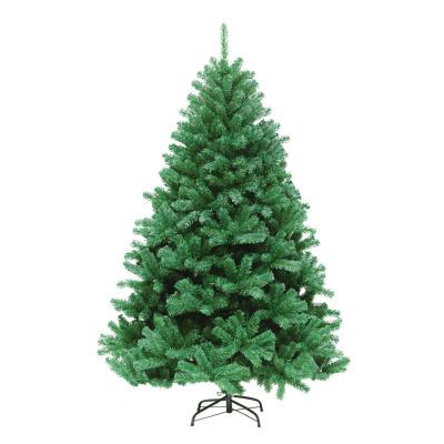 China High Quality PVC Xmas Tree Ornament Green Xmas Tree Decoration Multi Size Metal Material Stand Christmas Tree for sale