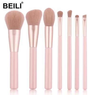 China BEILI 7pcs Private Label Makeup Brush Set Durable Makeup Bush Set Makeup Brush Set With Case for sale