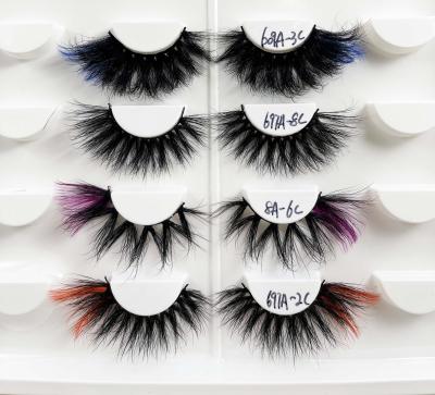 China Private Label 3D Natural Korean Long Silk False Eyelashes,Wholesale Customized Logo Colored Makeup False Eyelash Custom Made for sale