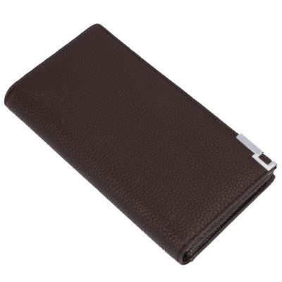 China Wholesales Good Quality Dongguan Male Clutch PU Long Purse Double Zipper Business PU Fashionable Waterproof Men Long Wallet for sale