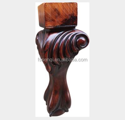 China Bring Your Home To Relax And Warm Feeling Competitive Prices Warm Wood Carved Accent Dining Chair Table Furniture Legs Part Replacement MJ-1819 for sale