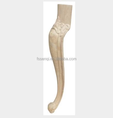 China Bring Your Home To Relax And Warm Feeling Warm Unfinished Turned Antique Hand Carved Oak Wood Legs MJ-1814 for sale