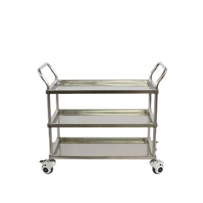 China Contemporary QXC-004B 3 Layer Durable Hotel Metal Mobile Serving Cart for sale