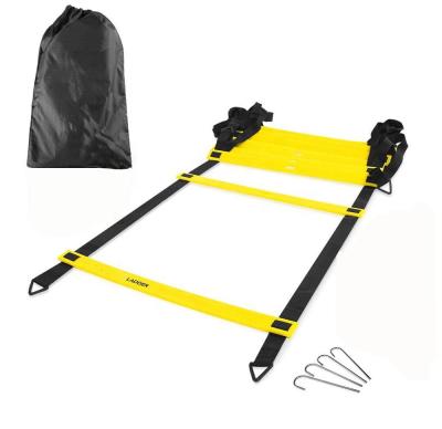 China The team compete; outside ; Club Use Wholesale Speed Ladder Adjustable Training Agility Ladder With Carry Bag Black for sale