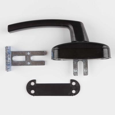 China Manilla de ventana de aleación de aluminio con horquilla de cambio de 45 cm de longitud en polvo recubierta de negro en venta