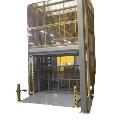 China Construction works Rail Type SJD Guidecolumn Cargo Lifter Hydraulic Cylinder Electric Lifts for sale